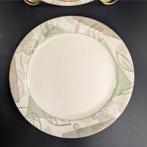 S/4 Textured Leaves 10" Dinner Plates by Corelle Impressios